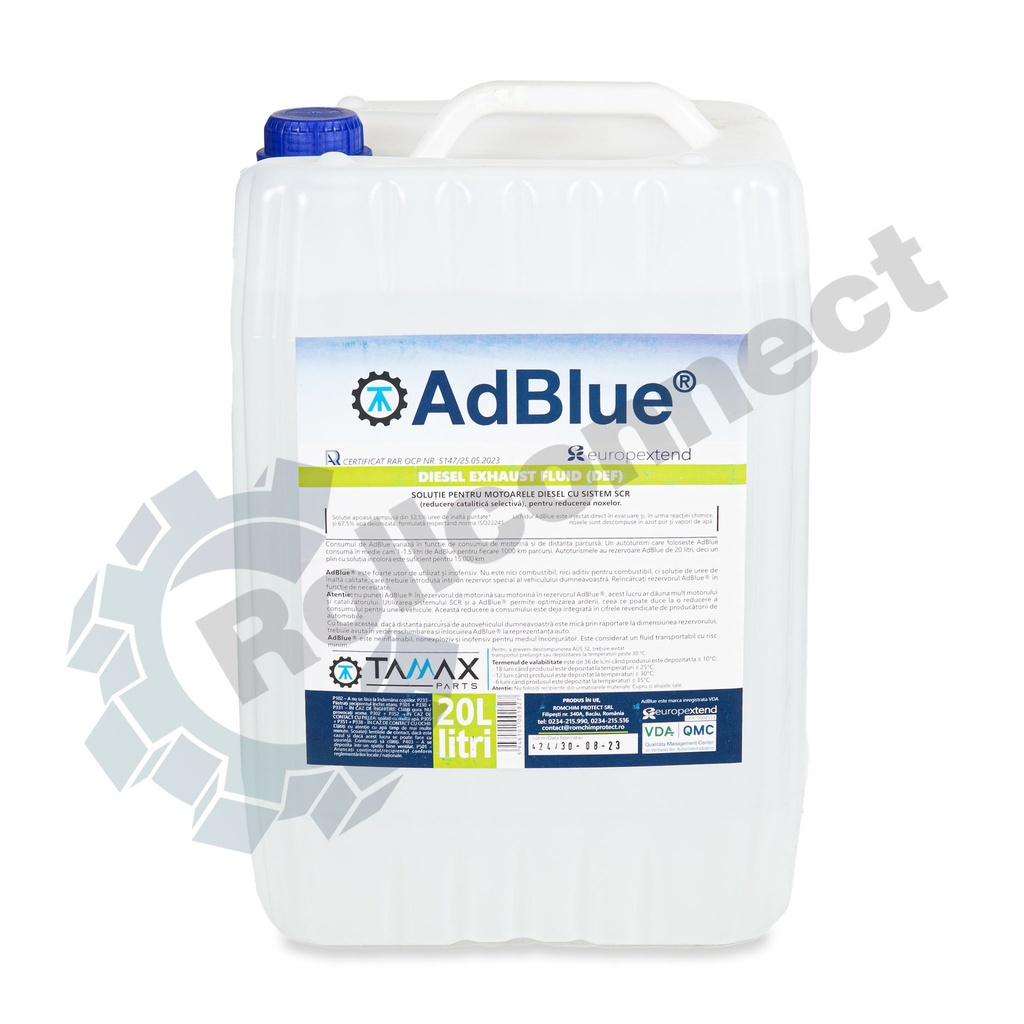 Aditiv AdBlue Tamax, 20l, pentru motoare diesel