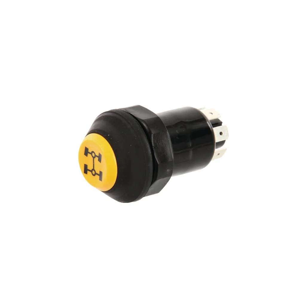Comutator tip buton tracțiune pe 4 roți rotund galben 11100160PN
