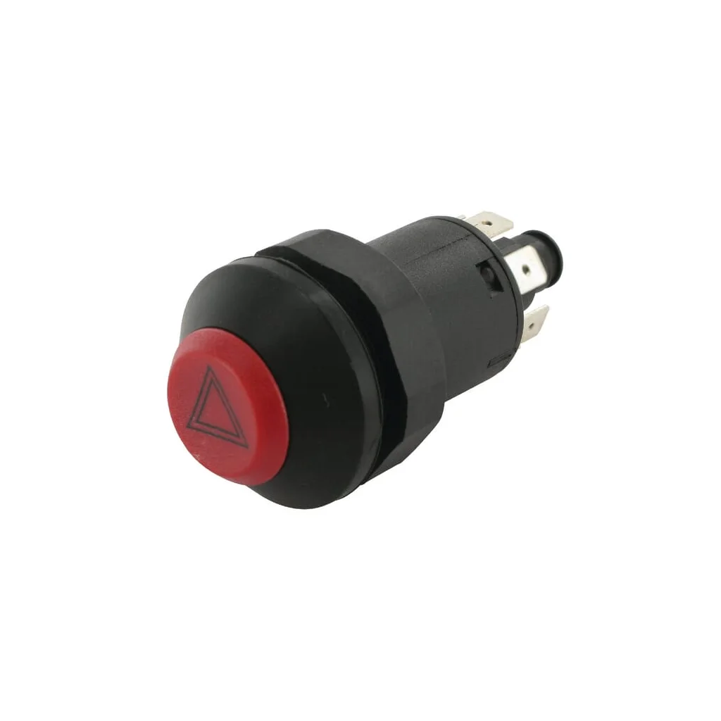 Comutator tip buton lumini de avarie rotund roșu 11100080PN