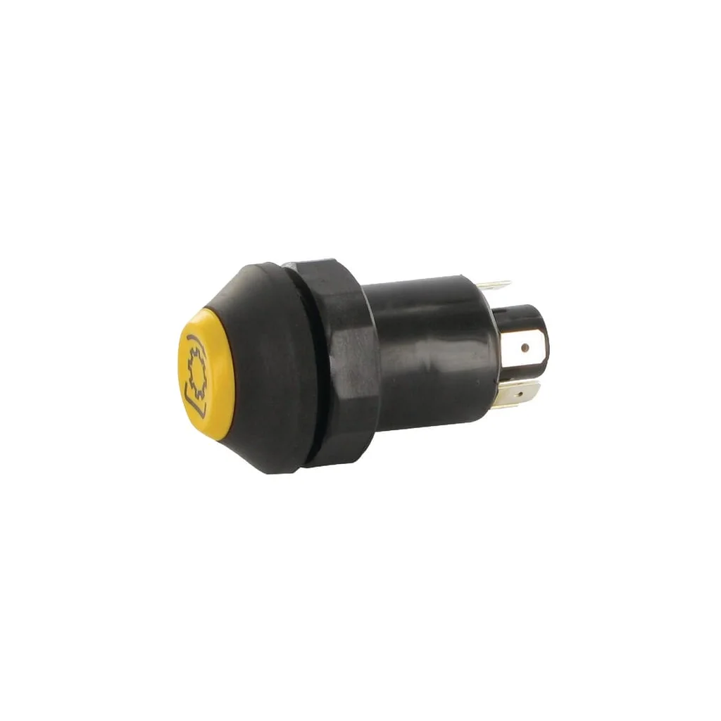 Comutator tip buton cardan rotund galben 11100240PN