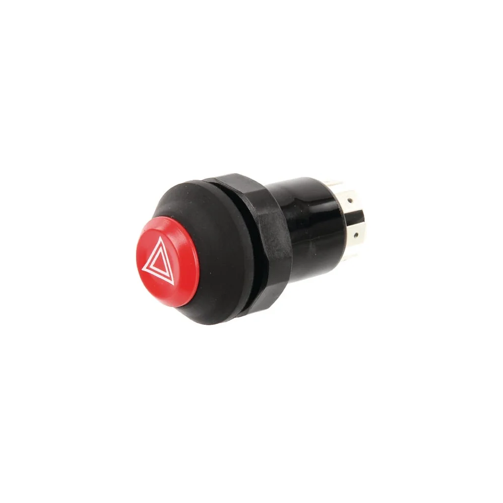 Comutator tip buton lumini de avarie rotund roșu 11100100PN