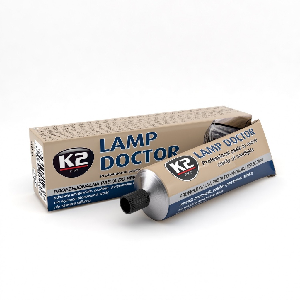 K2 LAMP DOKTOR - Pasta pentru lustruit faruri, stopuri, proiectoare