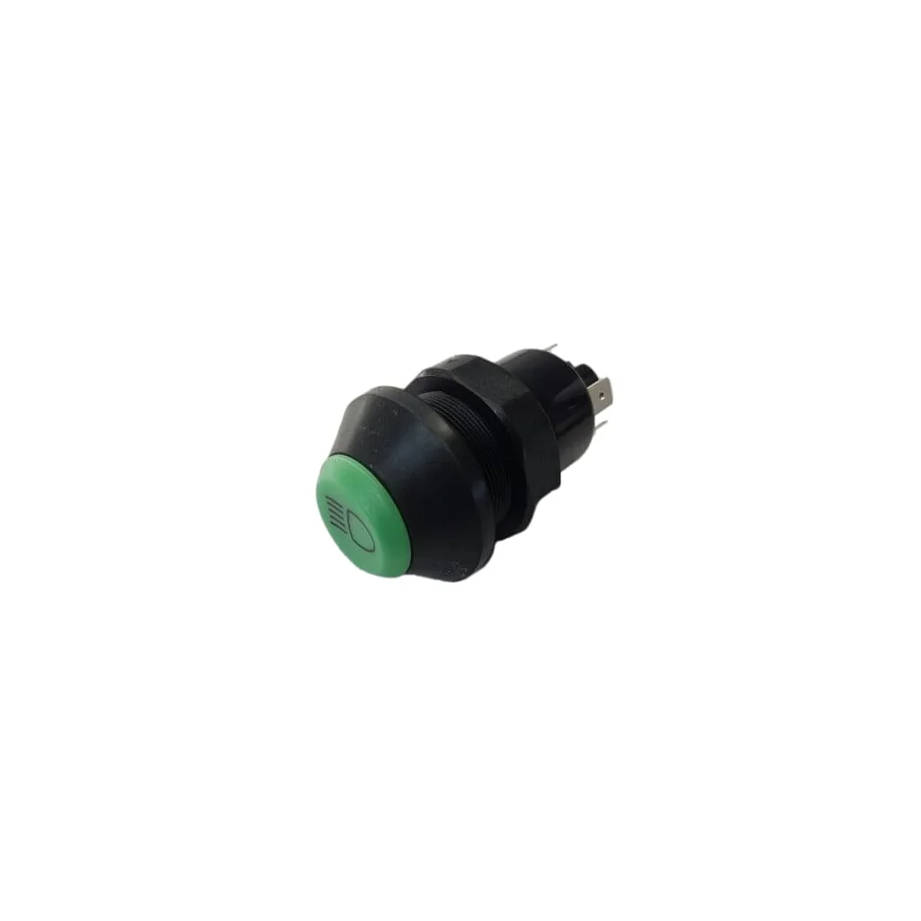 Comutator tip buton lumini rotund verde 11125200PN