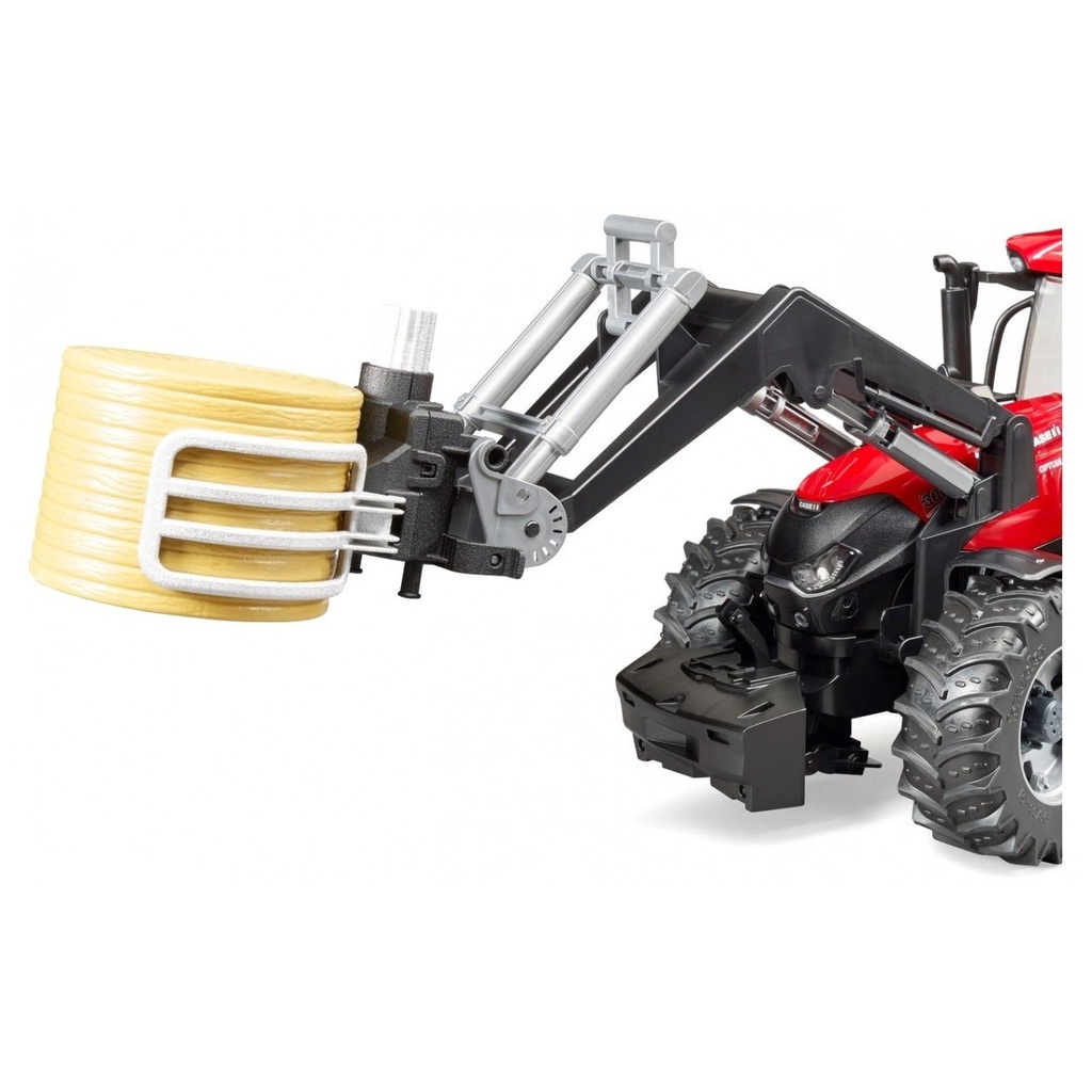 Cleste pentru incarcator frontal baloti, cu un balot Toy