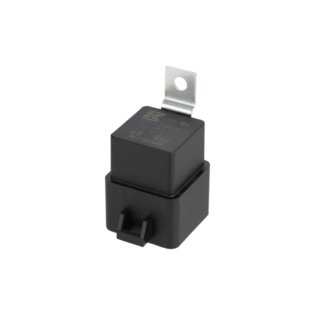 Releu mini 12V, interschimbare, 30A/40A, cu rezistor, cu cadru fixare și suport RL112C3RS