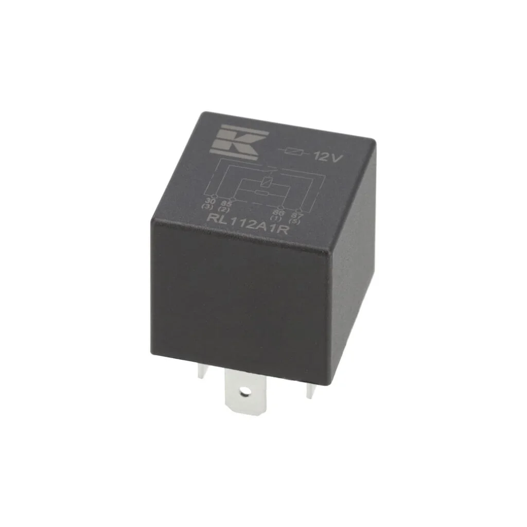 Releu mini 12V, deschidere normală, 40A, cu rezistor, fără suport RL112A1R