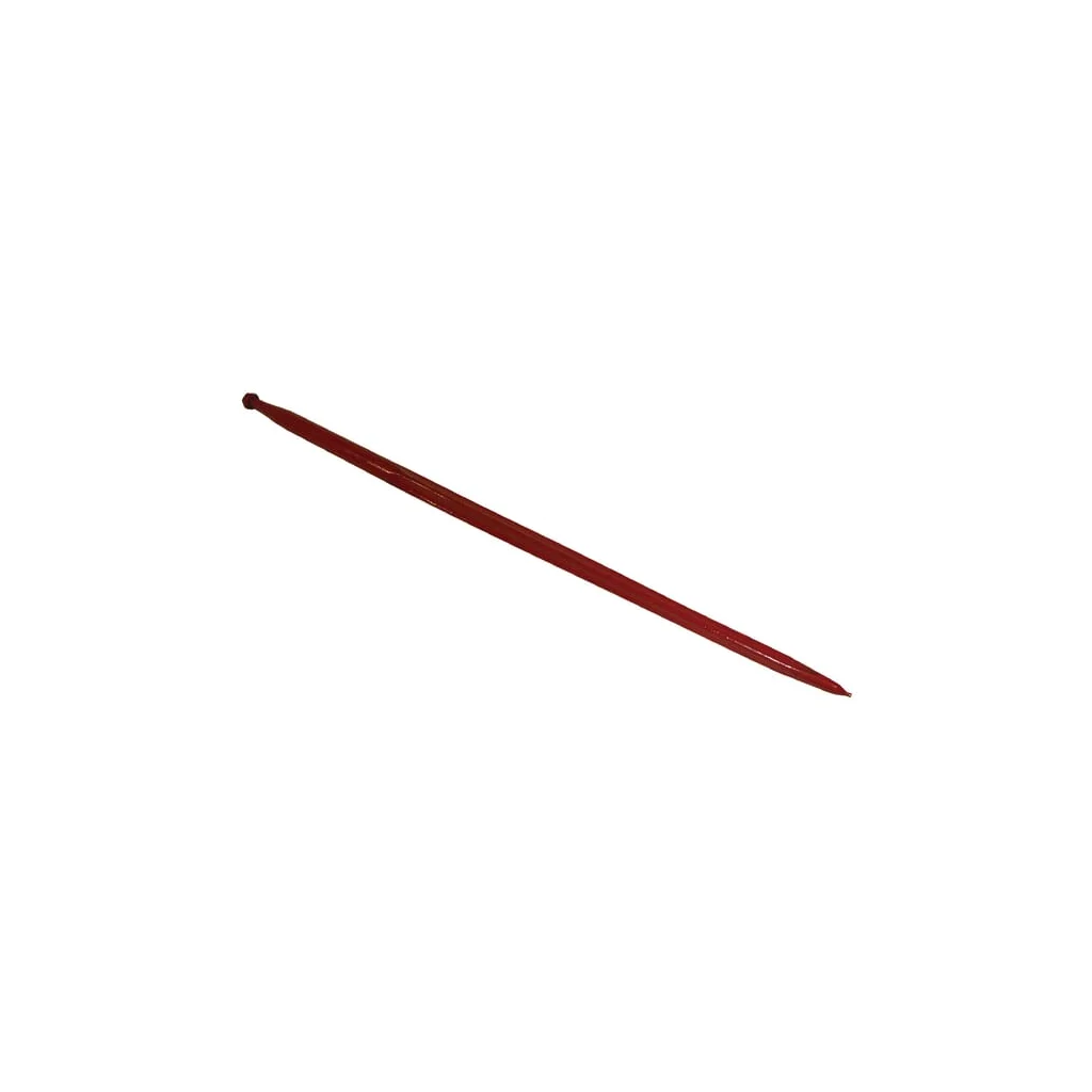 Dinte încărcător drept profil pătrat 36x1600mm piuliță M22x1,5mm vârf ascuțit negru Battista Porteri RT17