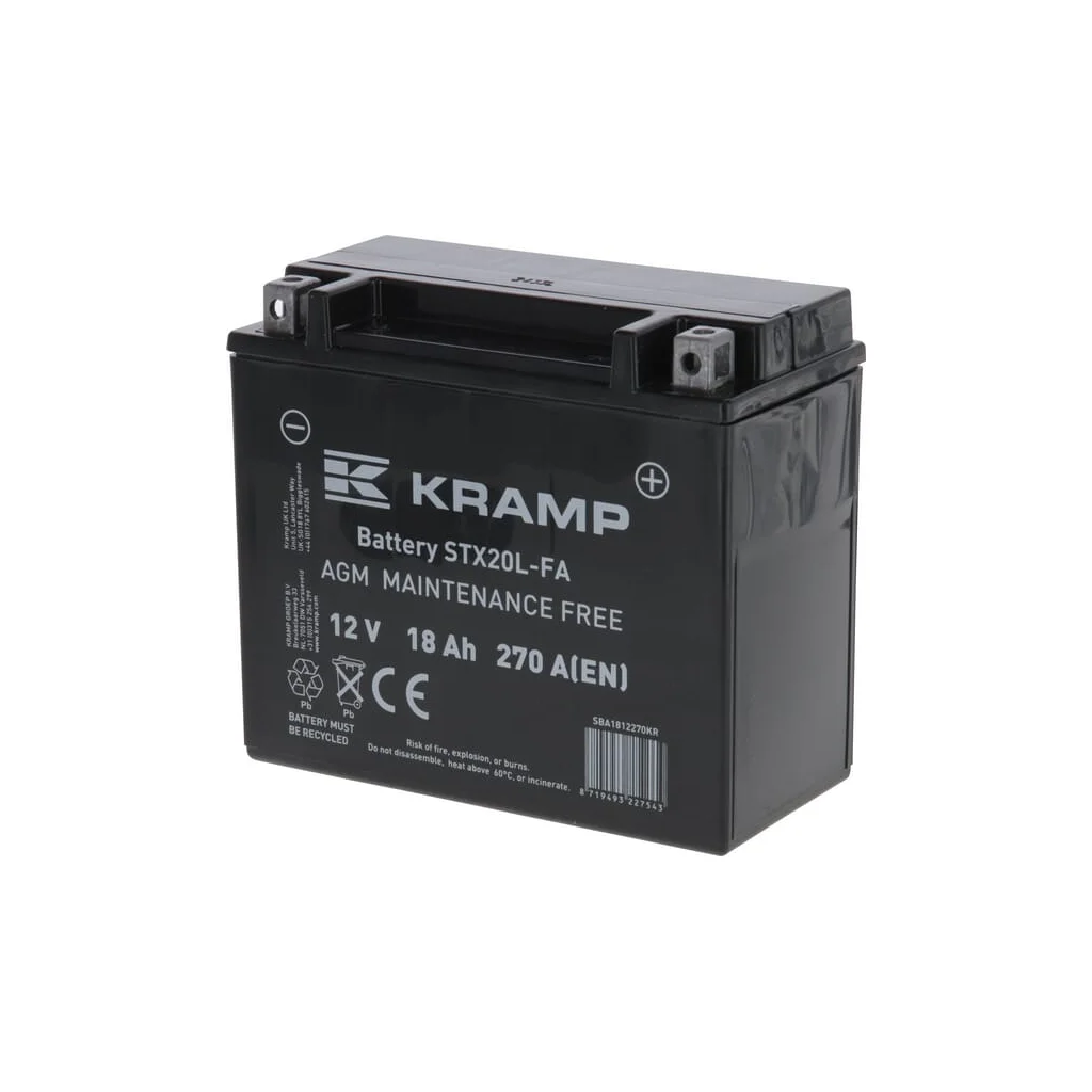 Baterie 12V 18Ah 270A închisă SBA1812270KR