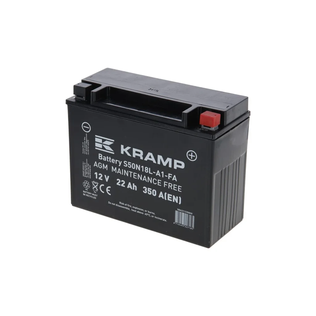 Baterie 12V 22Ah 350A închisă SBA2212350KR