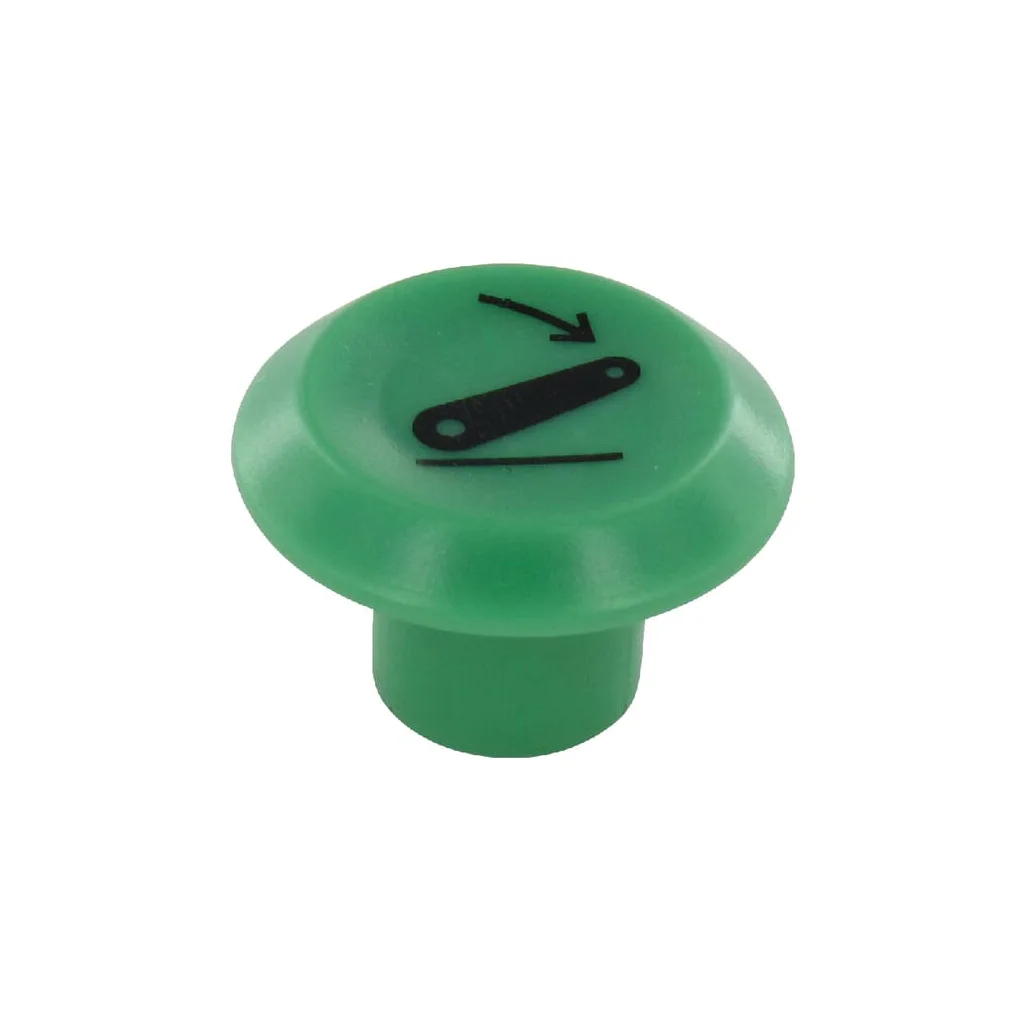 Capac buton coborâre cuplaj rotund verde 11346320PN