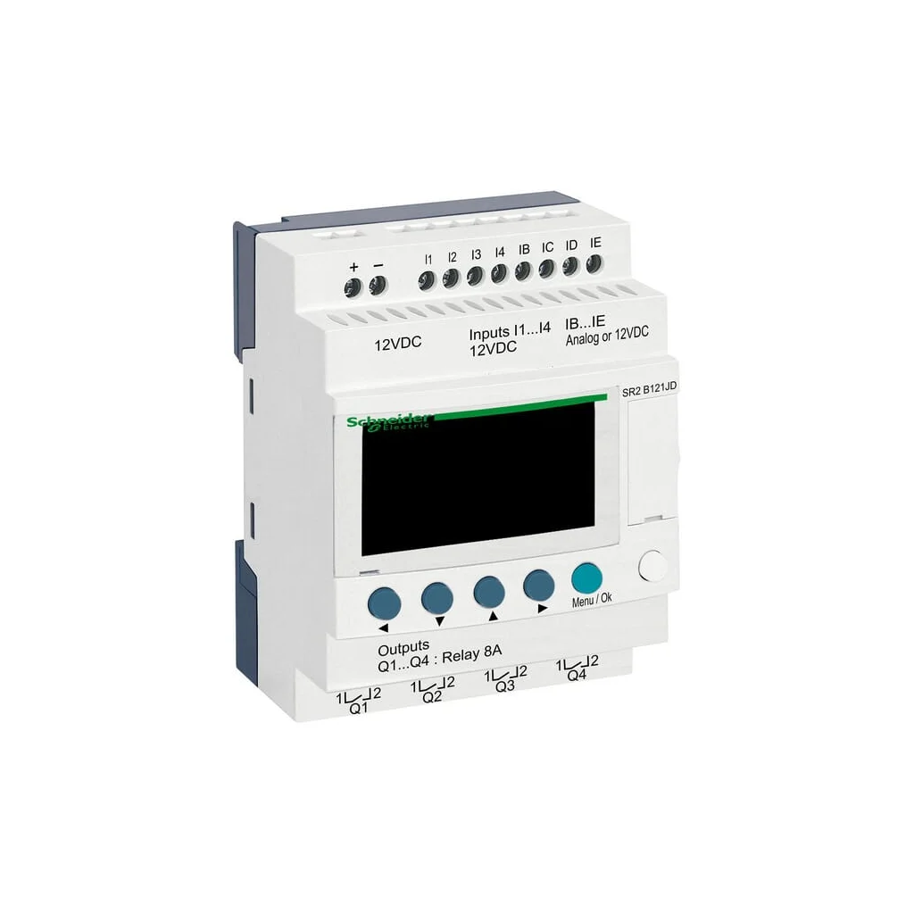 Releu inteligent modular Zelio Logic 8I/4RO 12VDC SR2B121JD