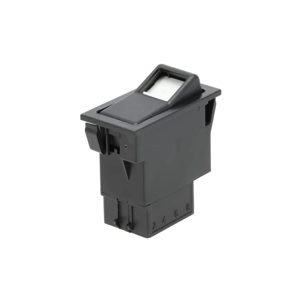 Comutator basculant, II+I-0, oprit-pornit-pornit, 6 pini, iluminare de localizare, cu bec SW10032KR
