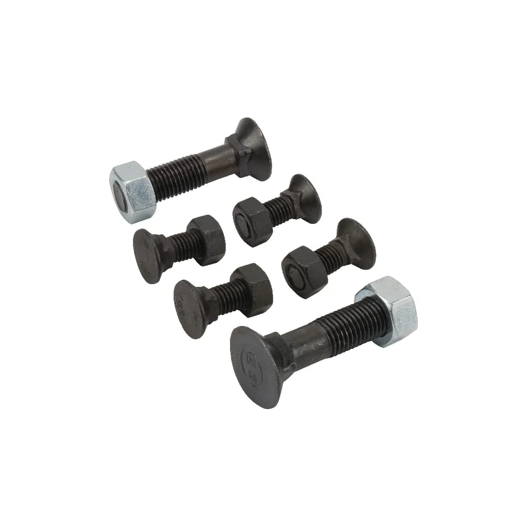 Set șuruburi plug cu gât pătrat și piuliță M12x35mm VK 4 buc. M16x70mm VK 2 buc. TB30112