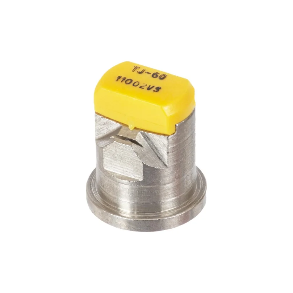Duză ventilator dublu plat TJ 110° 02 TeeJet, galbenă, din oțel inoxidabil TJ6011002VS