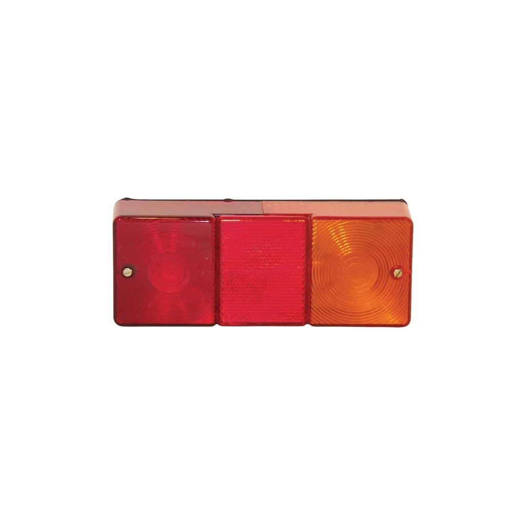 Lumină spate rectangulară, 12/24V, galben/roșu, prindere cu șurub, 190x40mm, Britax TOR2480