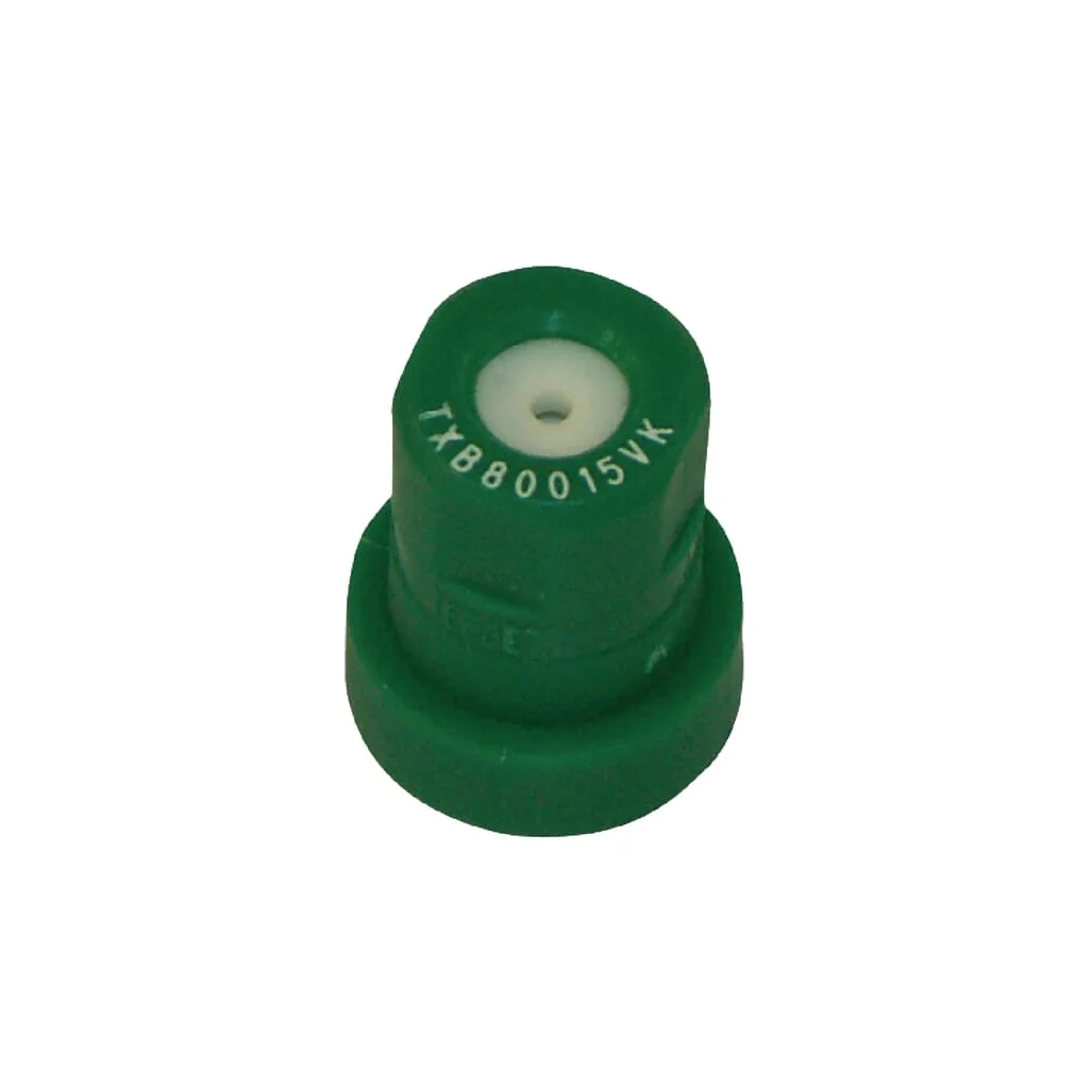Duză conică goală TXB 80° 015 verde din material ceramic TeeJet TXB80015VK