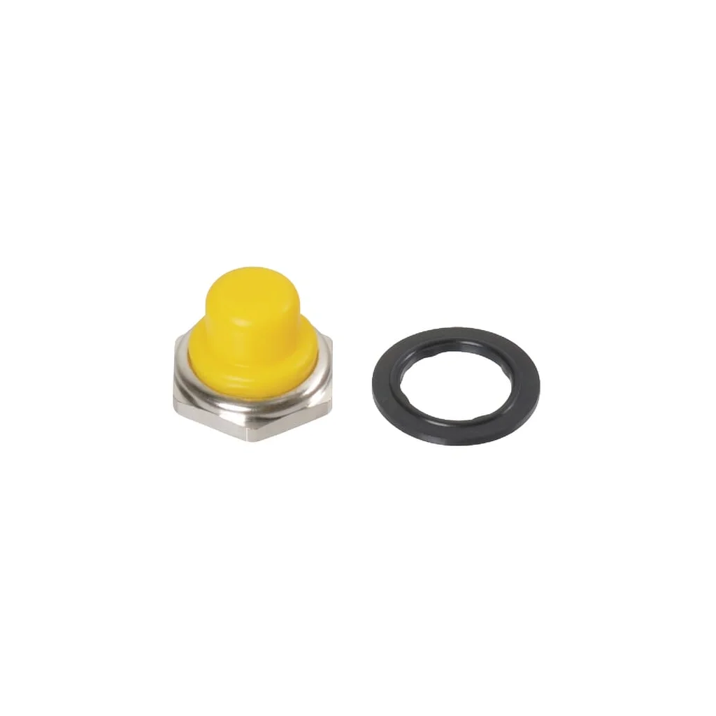 Capac comutator galben cu buton, 12 mm U16545