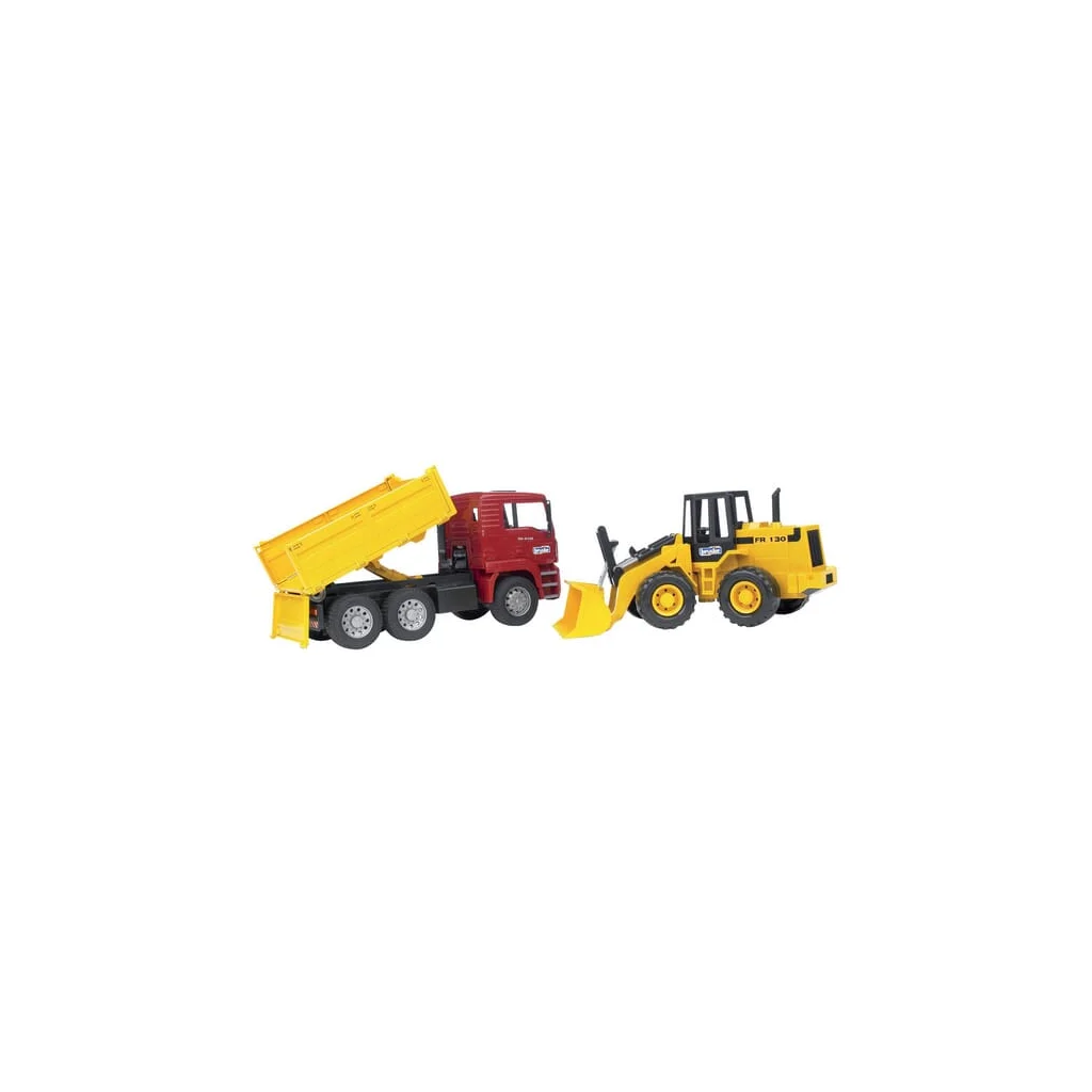 Camion MAN TGA cu benă basculabilă și încărcător frontal Fiat FR 130 U02752