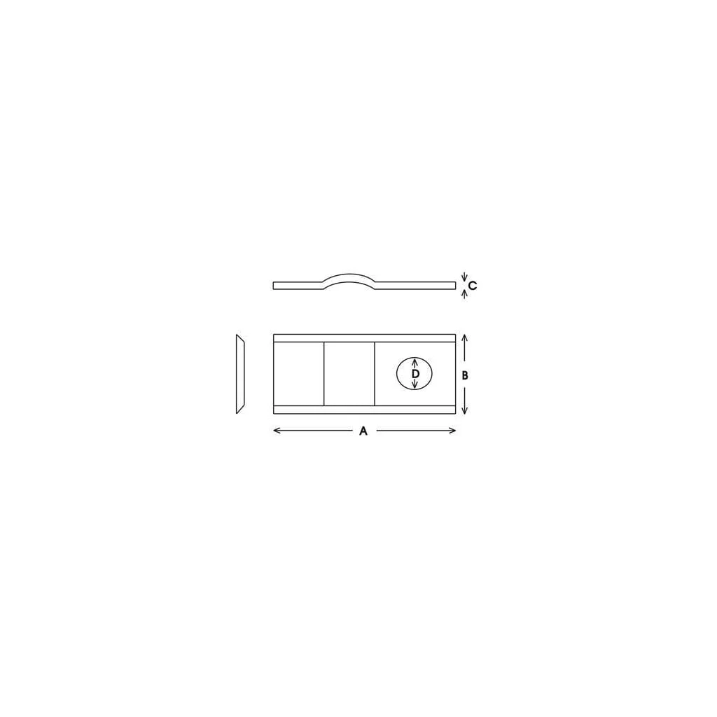 Lamă cositoare 105x47x3mm orificiu 21mm pachet potrivită pentru Claas Vapormatic (x25) VLH4094