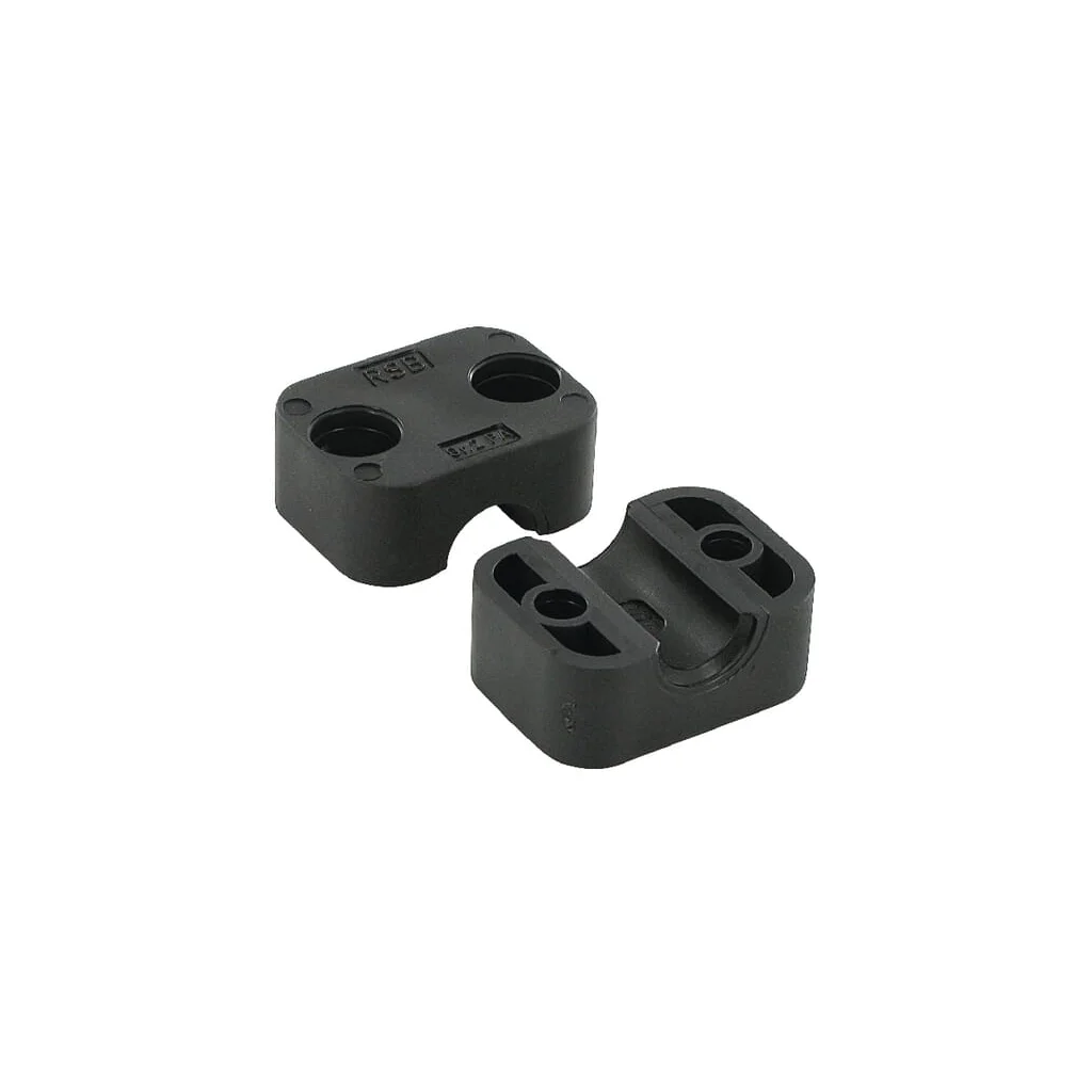 Clemă neagră netedă A2 12,7mm RS9112127PAG