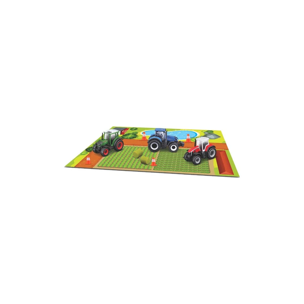 Set de jucărie de mini-tractoare și utiliaje agricole New Holland