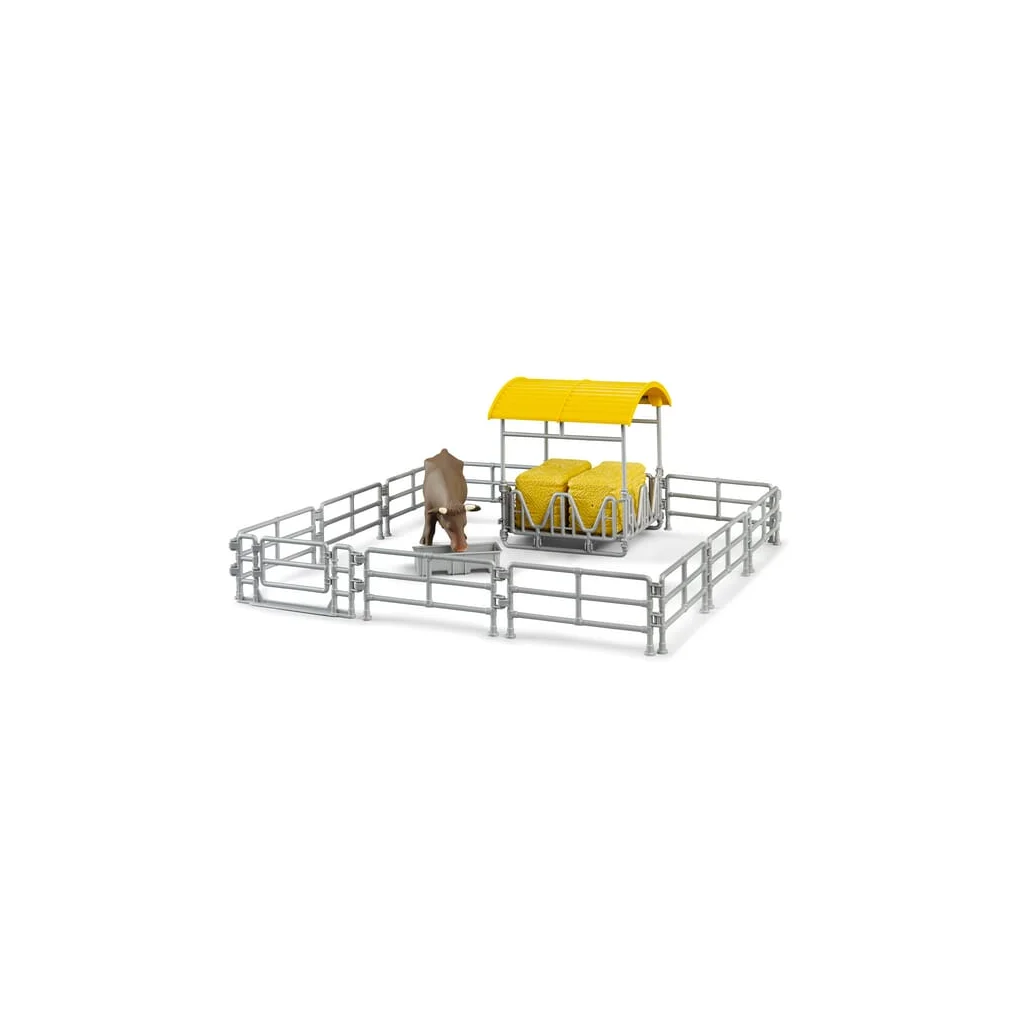 Accesoriu: Raft pentru fân cu gard și jgheab