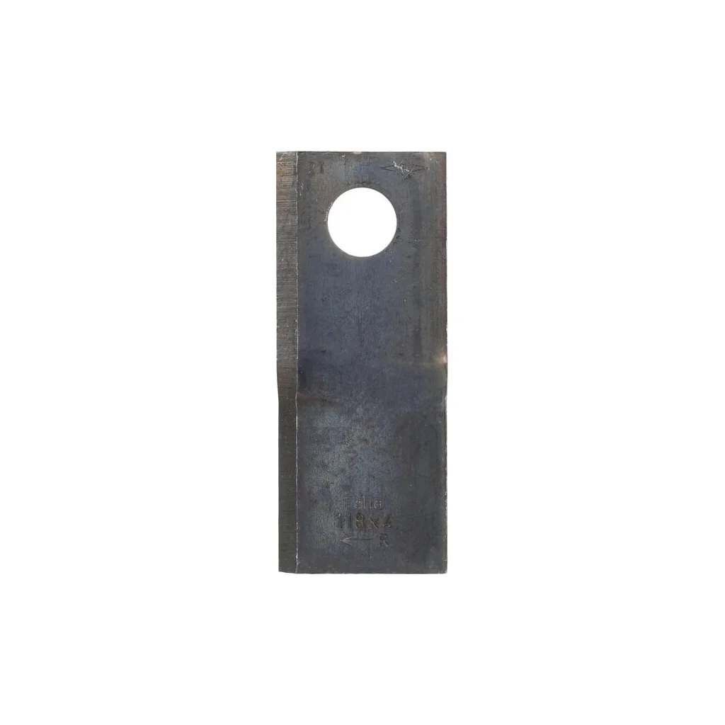 Lamă cositoare dreapta 118x48x4mm orificiu 19mm pachet 25 buc. potrivită pentru Fella 133074