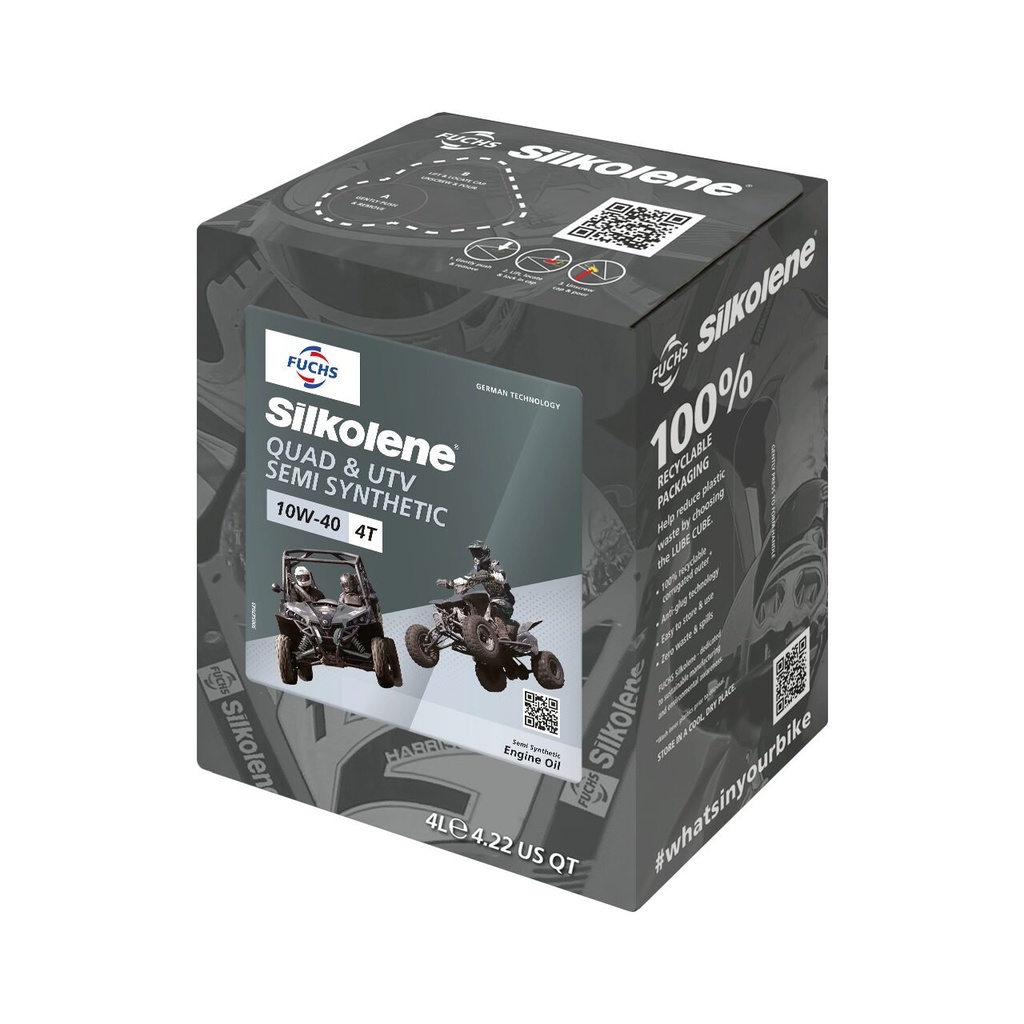 ULEI MOTOR SILKOLENE QUAD ATV & UTV 10W-40 4 Litri