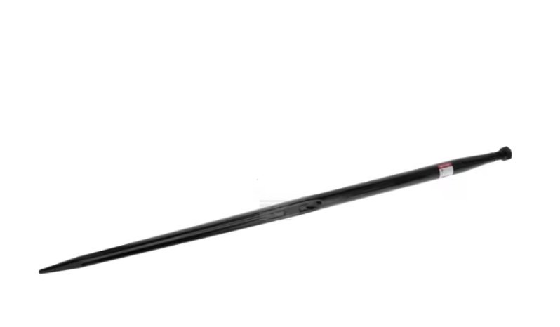 Dinti de incarcator, drepti, sectiune dubla in T 36x1100mm, varf ascutit cu piulita M22x1.5mm, negru
