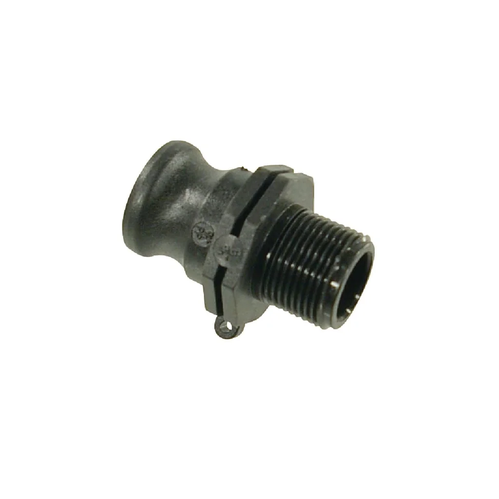 Cuplă Camlock tip F 3/4", filet tată 1/2", polipropilenă 18103F2