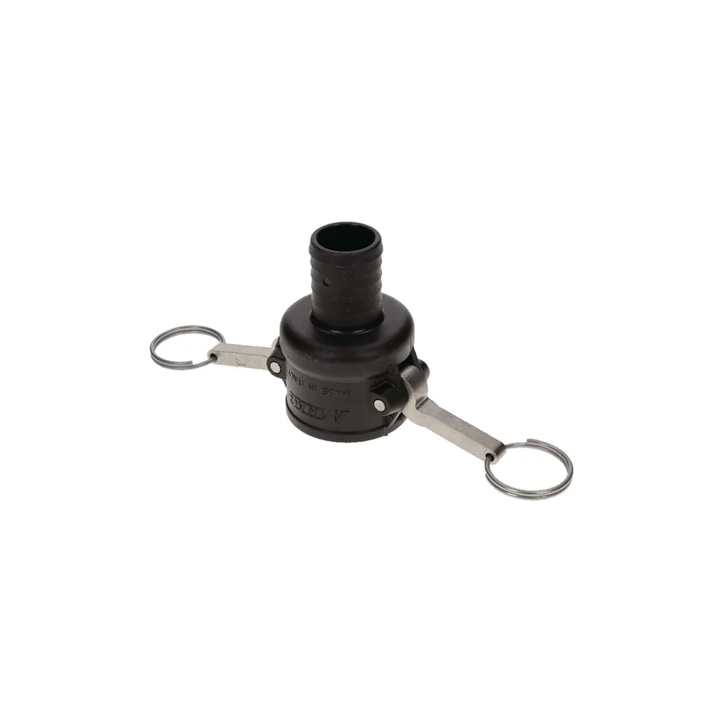 Cuplă Camlock tip C 1 1/4", conexiune furtun, polipropilenă 18105C