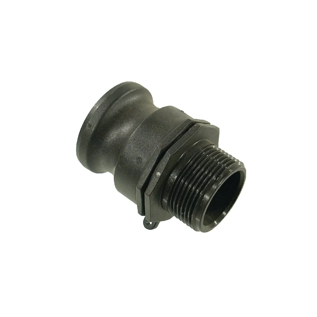 Cuplă Camlock tip F 1 1/2", filet tată 1 1/4", polipropilenă 18106F5