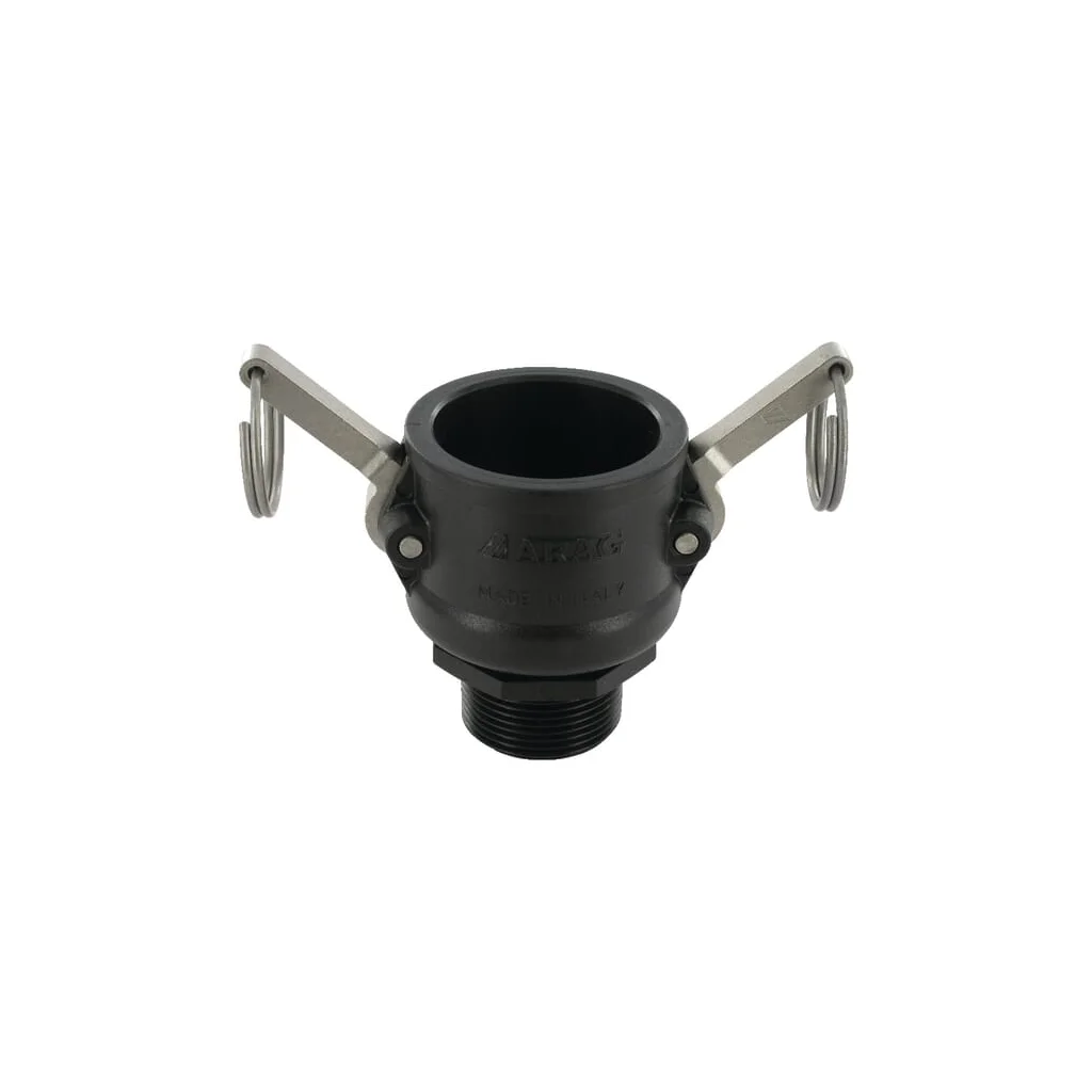 Cuplă Camlock tip B 1 1/2" filet exterior 1 1/4" polipropilenă 18106B5