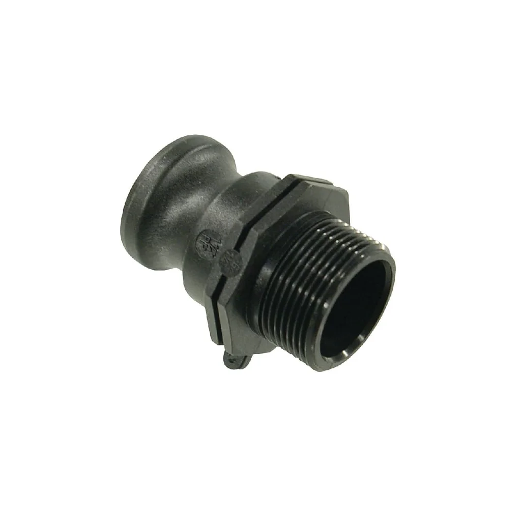 Cuplă Camlock tip F 1 1/4", filet tată, polipropilenă 18105F