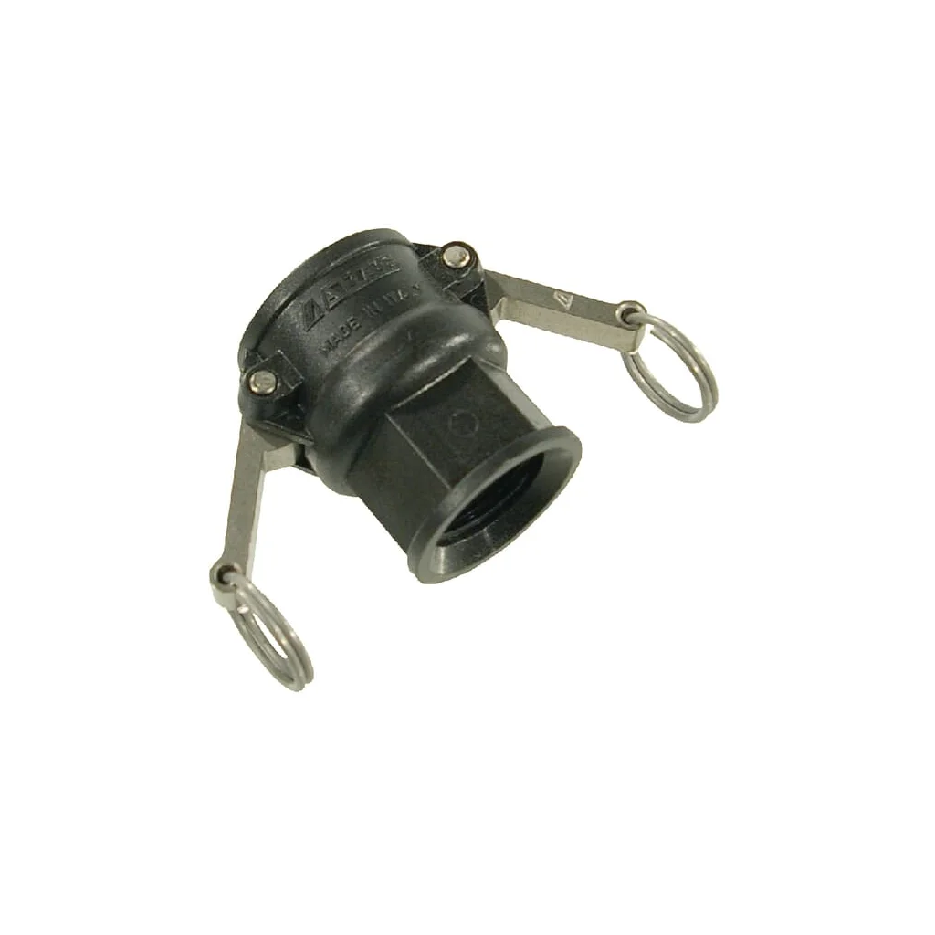 Cuplă Camlock tip D 3/4", filet mamă 1/2", polipropilenă 18103D2