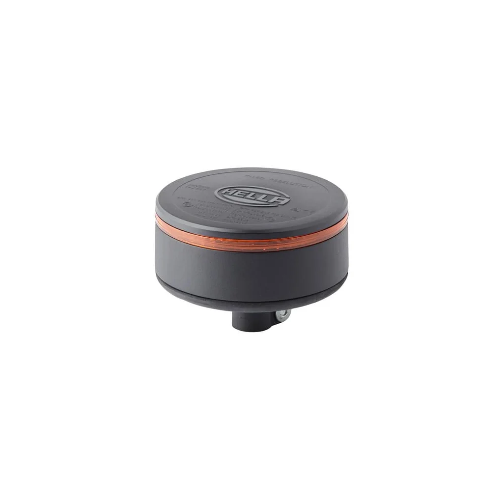 Girofar rotativ LED rotund 12-24V galben montare pe stâlp diametru 149mm x60mm K-LED Rebelution Hella 2XD455255011
