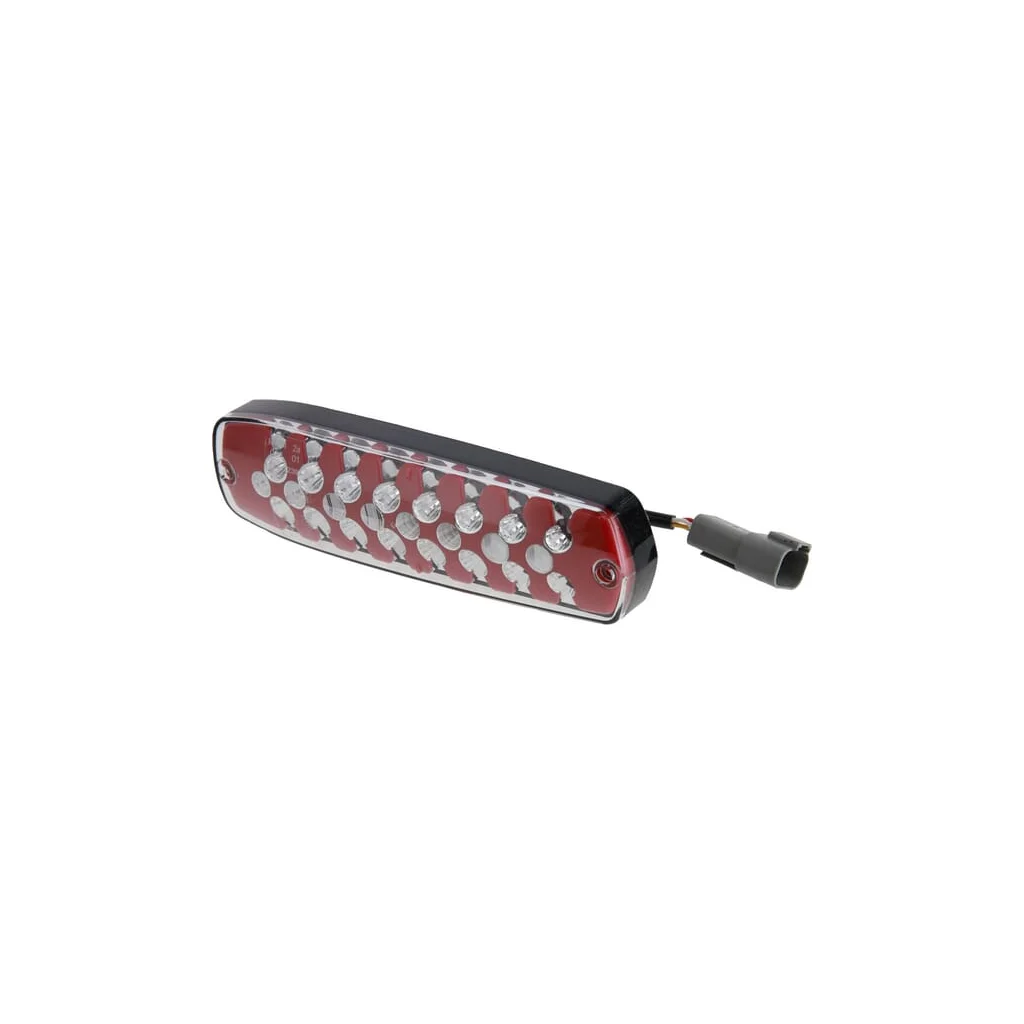 Lampă spate LED, dreptunghiulară, 12/24V, transparentă/albă/roșie, cu șuruburi, ECE, Hella 2SK343910057