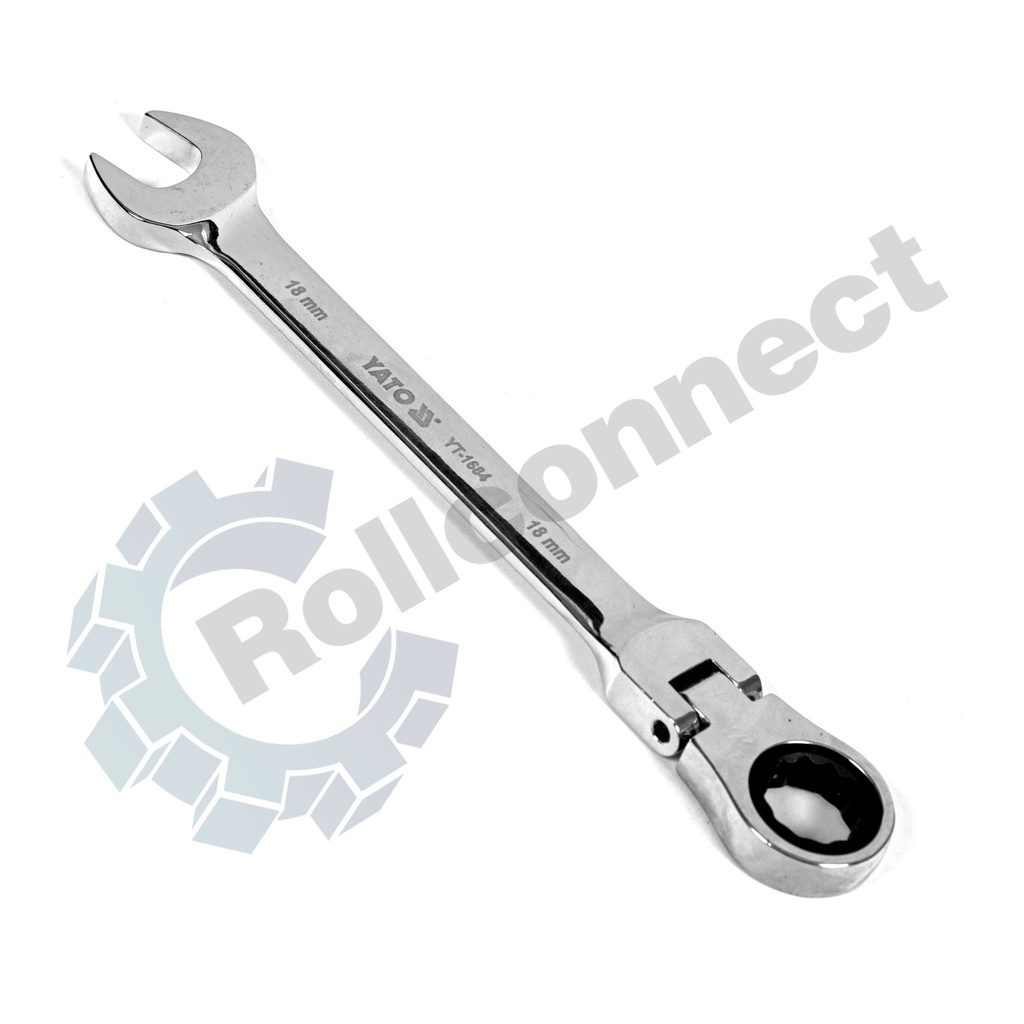 Cheie combinată articulată cu clichet 18 mm