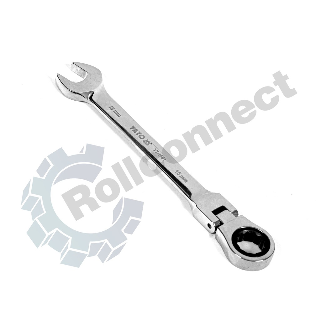Cheie combinată articulată cu clichet 15 mm