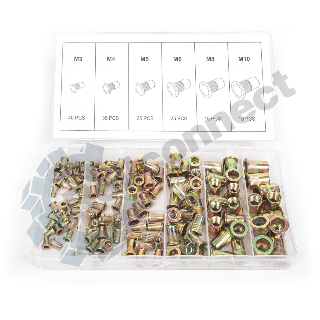 Set piulite nituibile 300 buc