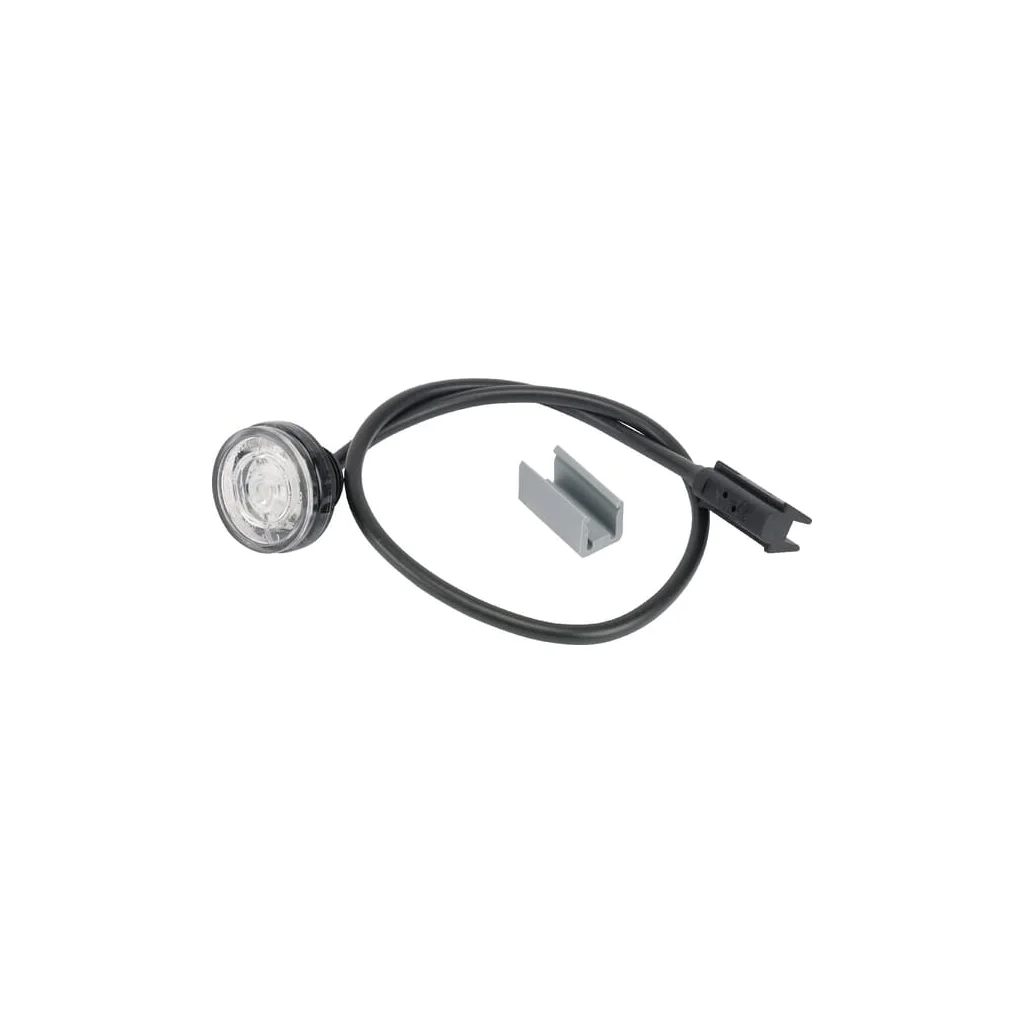 Lumină de poziție LED, rotundă, 12/24V, albă, fixare cu șurub, Monopoint II de Aspöck 316704067