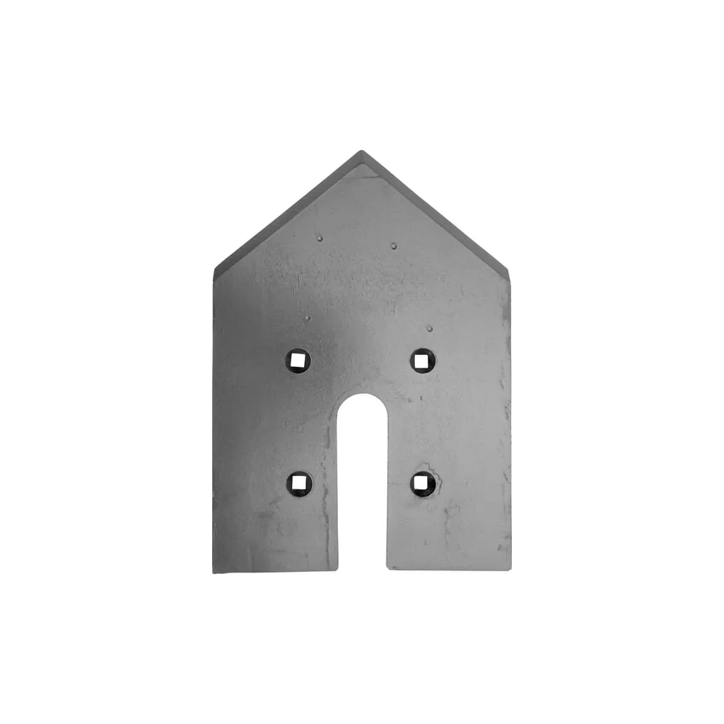Brăzdar cultivator 350x240x12mm întărit plat 4 orificii potrivit pentru Lemken 3374351GP