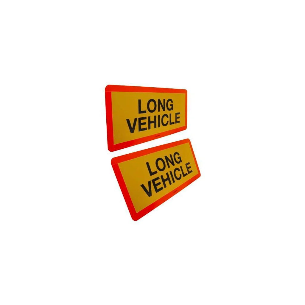 Set semnalizare "VEHICUL LUNG" 525x250x1mm, galben fluorescent clasa 1 36481SET