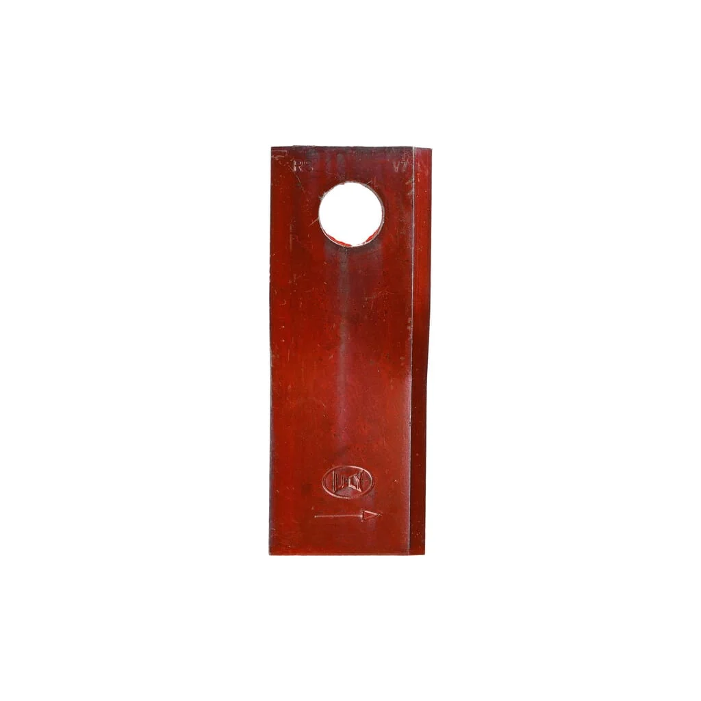 Lamă cositoare stânga 120x48x4mm orificiu 18,5mm pachet 25 buc. potrivită pentru Lely 4120114730