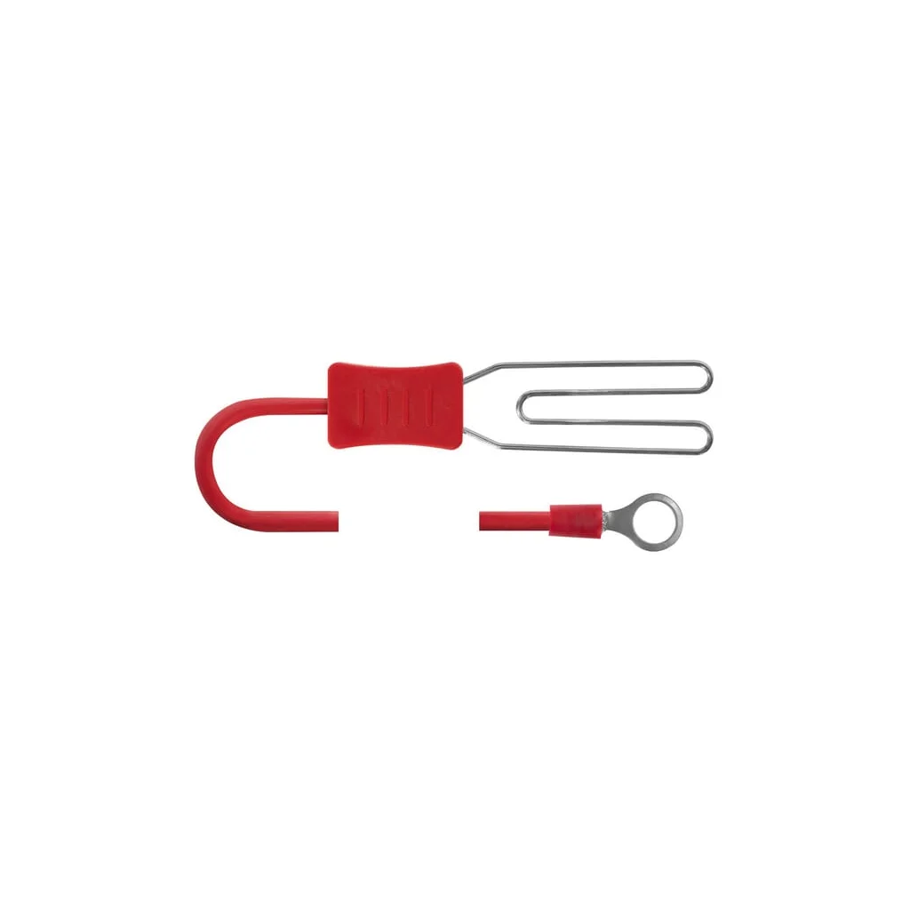 Cablu conector cu clemă inimă si ocheț metalic M8, 125cm 443046011