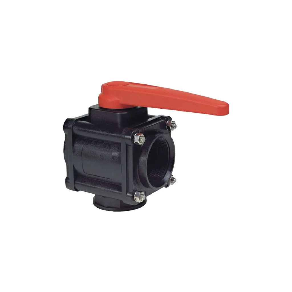 Robinet cu bilă 3 căi 1 1/4" 16 bari 453024A55