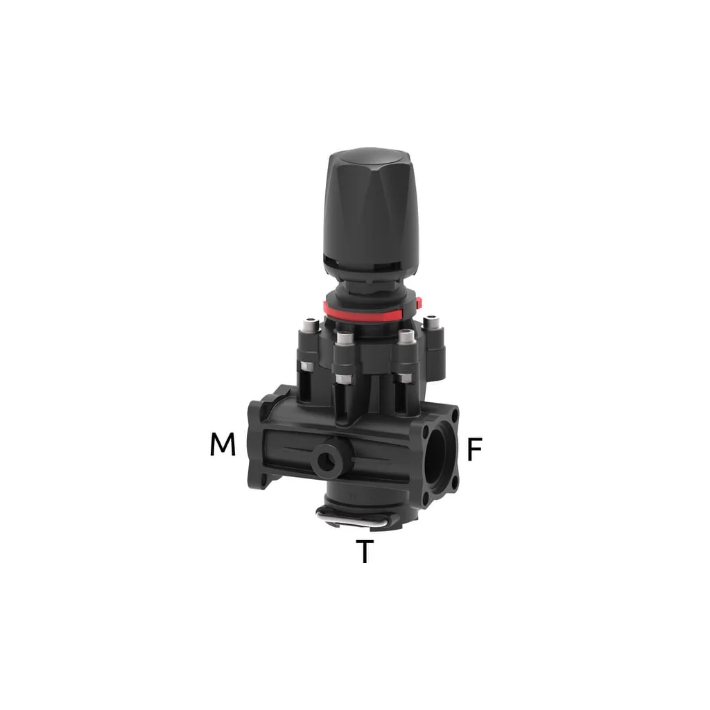 Supapă de reglare manuală cu diafragmă pentru limitarea presiunii cu cuplaj cu furcă T5 475511