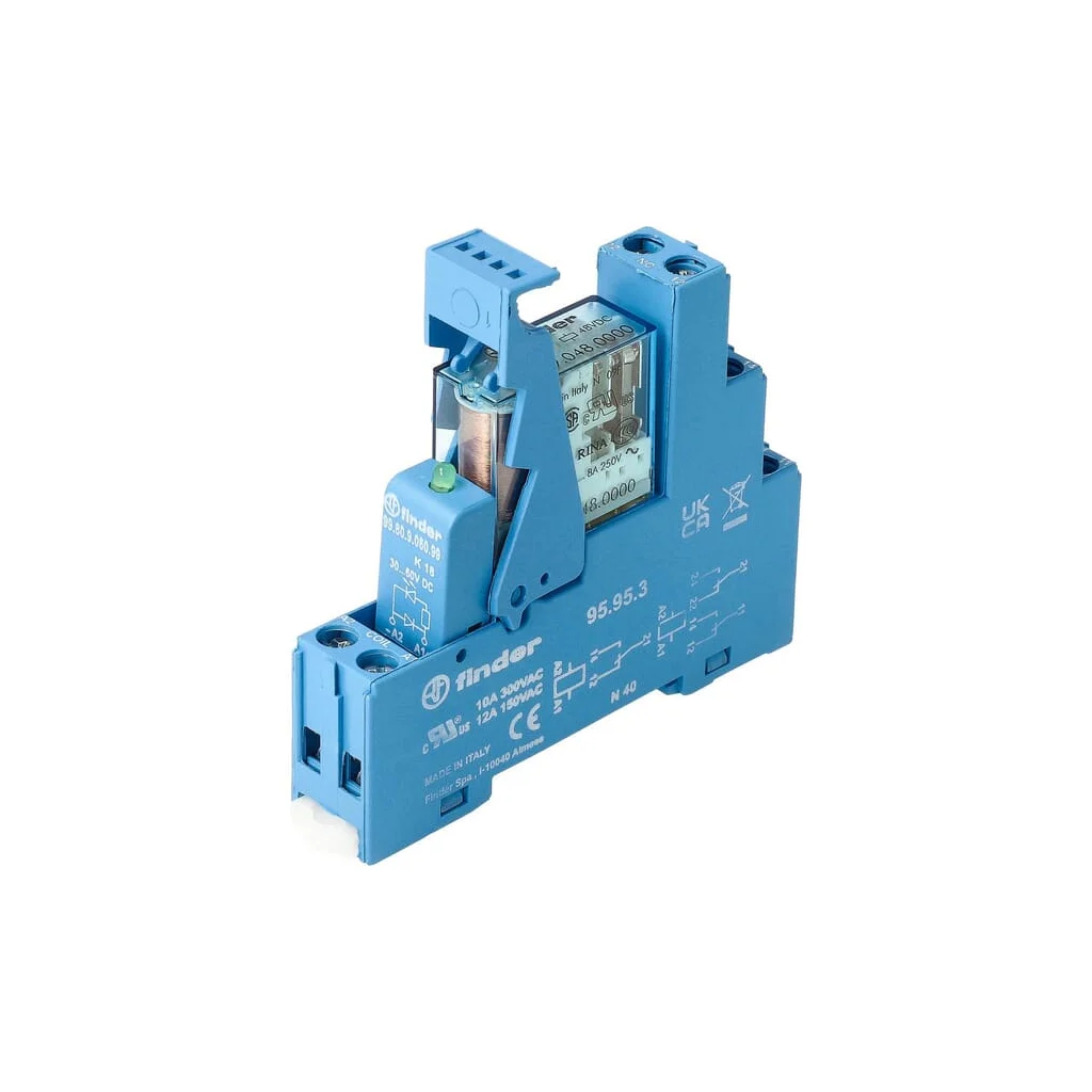 Interfață releu Mod. terminal cu șurub 2CO 8A/12V DC/Agni/LED/diodă 495290120050
