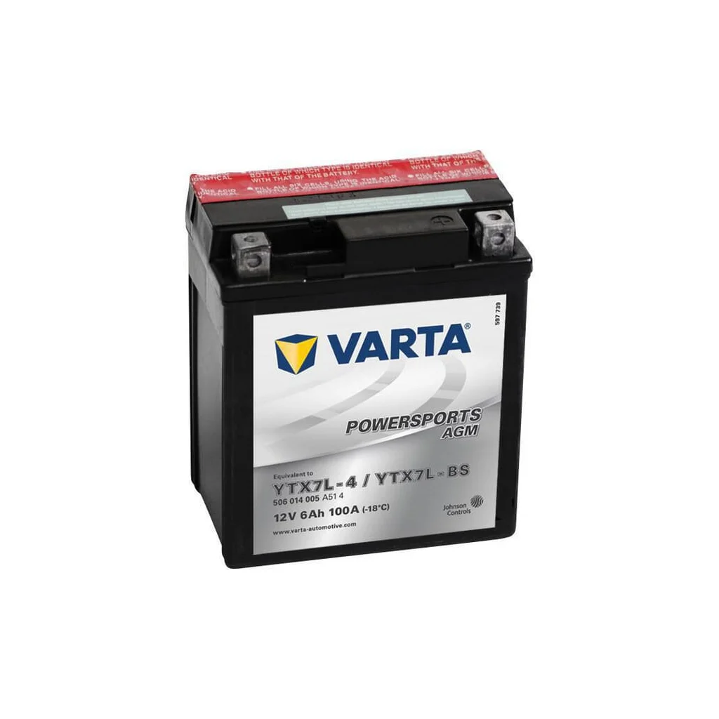 Baterie 12V 6Ah 100A AGM Powersports VARTA 506014010I314PS