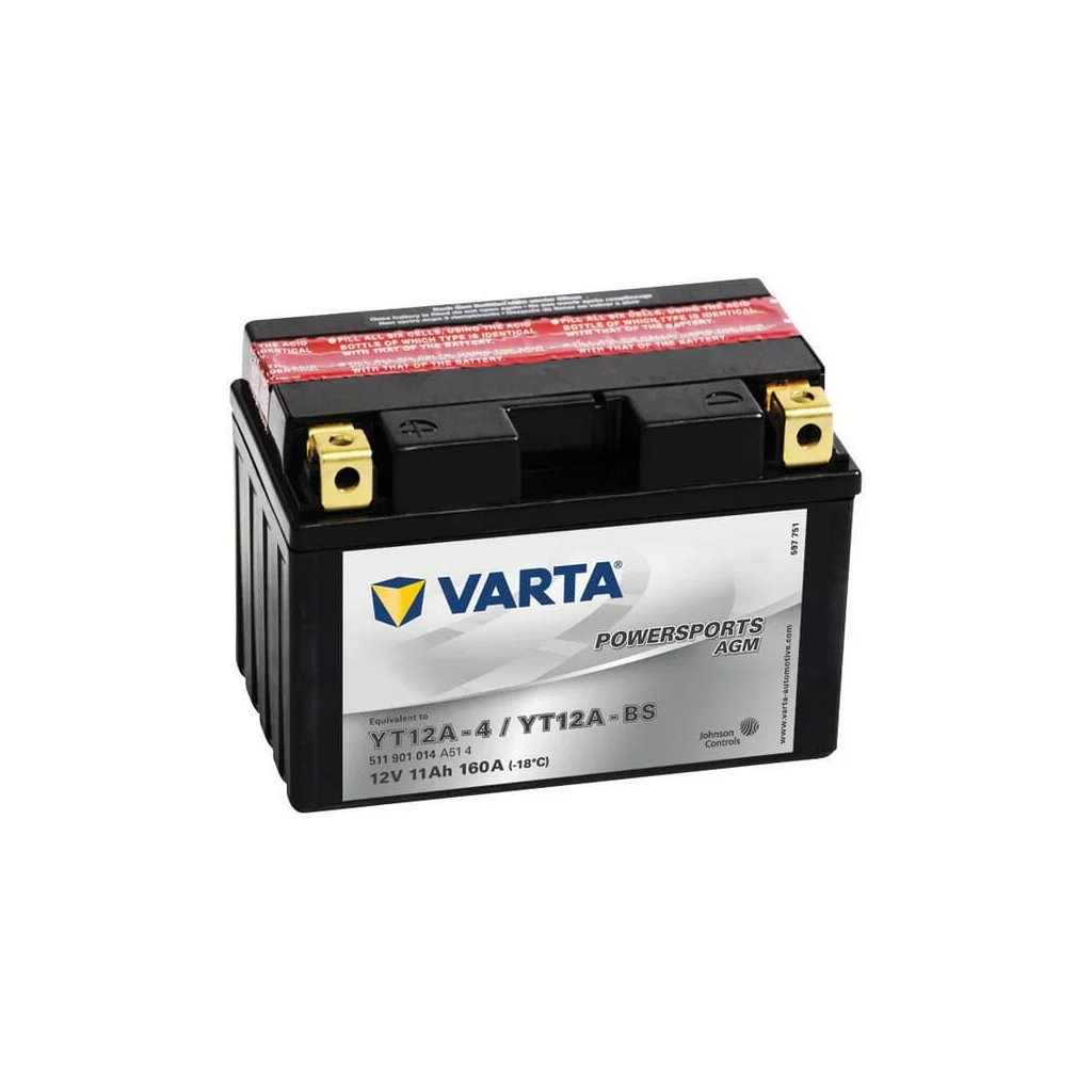 Baterie 12V 11Ah 160A AGM Powersports VARTA 511901016I314PS